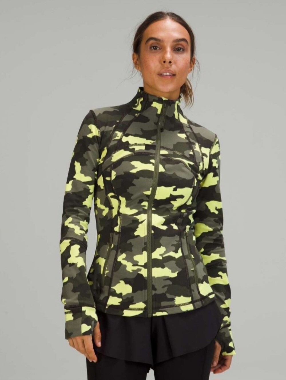 Lululemon Define Jacket Heritage 365 Camo Crispin Green Multi Size 6